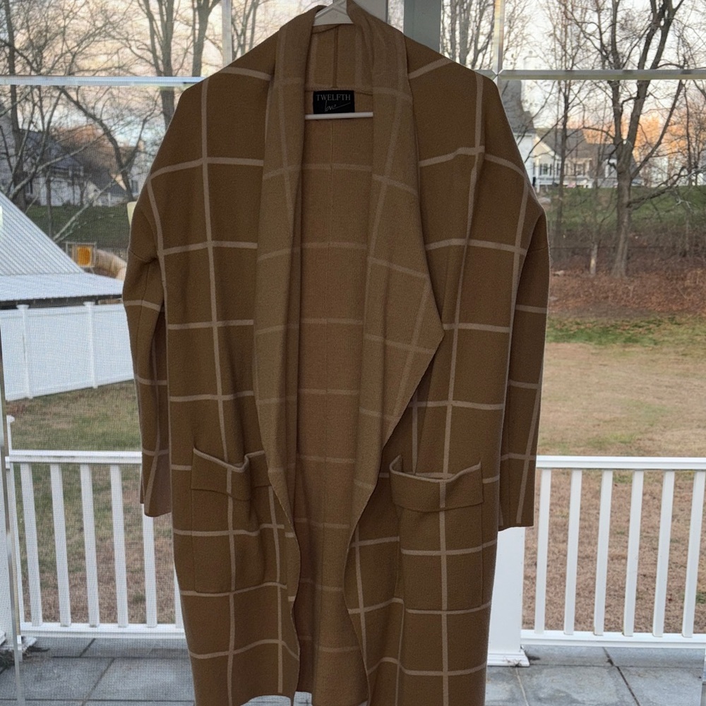 Tan Plaid Women’s Coat